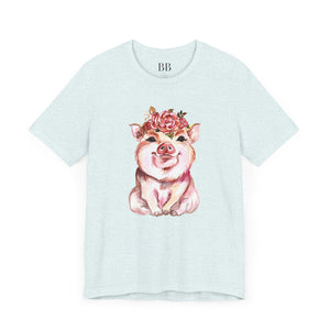 Cute Pig Short Sleeve Tshirt