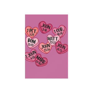 Valentines Love Bible Verses Postcard