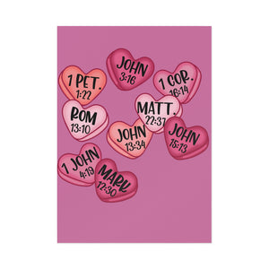 Valentines Love Bible Verses Postcard