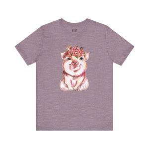 Cute Pig Short Sleeve Tshirt