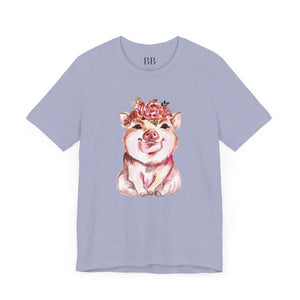 Cute Pig Short Sleeve Tshirt