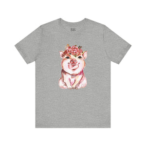 Cute Pig Short Sleeve Tshirt