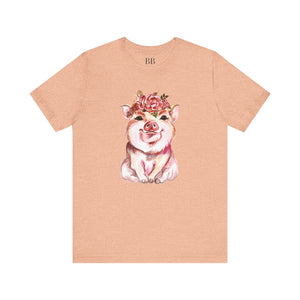 Cute Pig Short Sleeve Tshirt