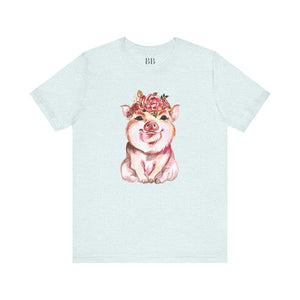 Cute Pig Short Sleeve Tshirt