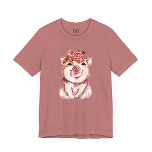 Cute Pig Short Sleeve Tshirt