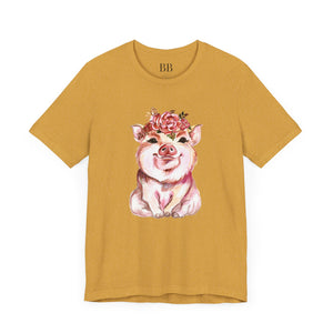 Cute Pig Short Sleeve Tshirt