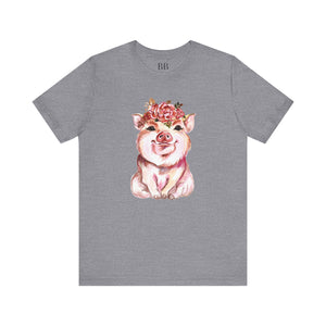 Cute Pig Short Sleeve Tshirt