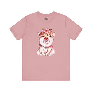 Cute Pig Short Sleeve Tshirt