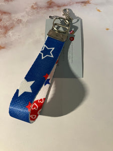 4th of July Key Fob Wristlet