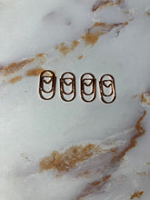 Mini heart rose gold paper clips, planner clips