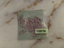 Purple Heart Pastel Paper Clips: Planner Clips