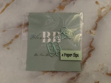 Mint Heart Paper Clips: Pastel Planner Clips
