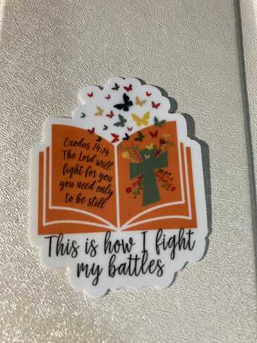 Faith Based Vinyl Sticker: Bible Verse Laptop Decal