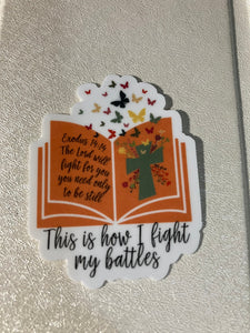 Faith Based Vinyl Sticker: Bible Verse Laptop Decal