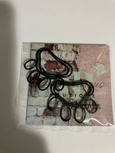 Black Paw Print Paperclips: Pet Lover Desk Decor (2-Pack)