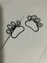Black Paw Print Paperclips: Pet Lover Desk Decor (2-Pack)