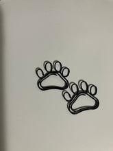 Black Paw Print Paperclips: Pet Lover Desk Decor (2-Pack)
