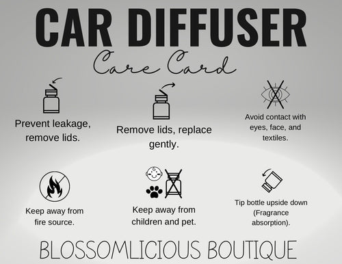 Car Diffuser Refill: 10ml Hanging Air Freshener