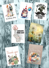 Surprise Greeting Cards Pack: Random Assortment with Kraft Envelopes