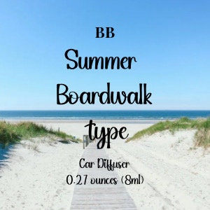 Summer Collection Car Air Freshener Diffuser: Boardwalk, Cashmere, Lemonade