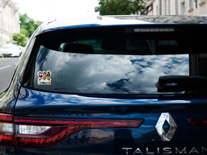 car window clings, HELLO SUMMER car stickers, summer collection car stickers