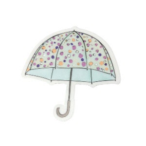 Umbrella Die cut sticker