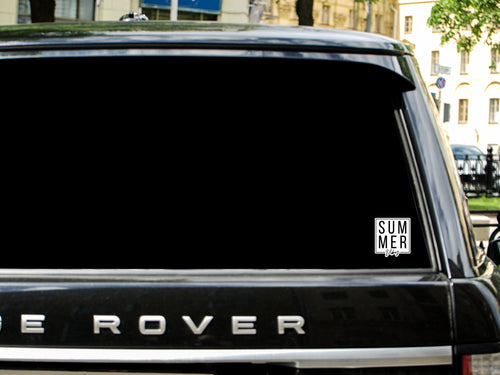 car window clings, summer vibes car stickers, summer collection car stickers