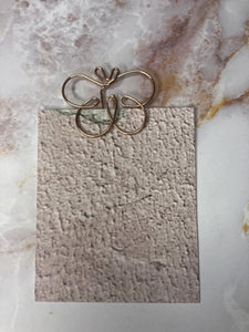 butterfly rose gold paperclip