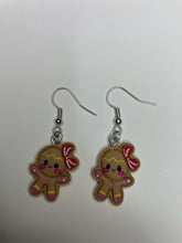 Gingerbread Dangle Earrings | Matte Finish Resin | Christmas Jewelry | Lead & Nickel Free