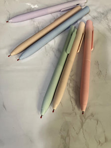 Pastel Gel Pens: 6-Color Set, Fine Point, Smooth Writing