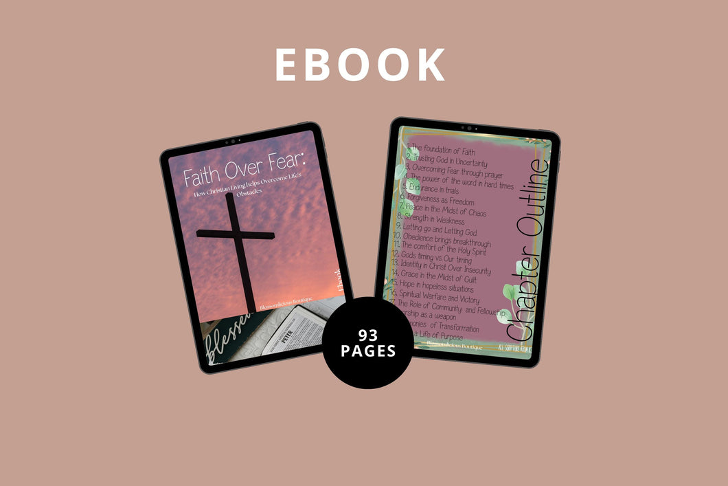 Faith Over Fear Christian Ebook: KJV Scripture Spiritual Growth Guide (PDF Download)