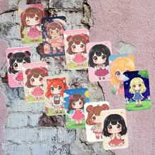 Chibi Character Collector Cards: Kawaii Anime Girls, Holographic Finish