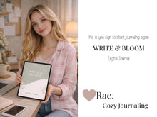 Write & Bloom Digital Journal | Minimal Aesthetic Lined Journal | iPad Journal | Neutral Writing Notebook | Digital Journal