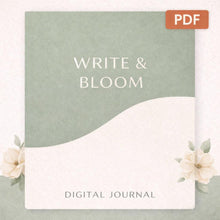 Write & Bloom Digital Journal | Minimal Aesthetic Lined Journal | iPad Journal | Neutral Writing Notebook | Digital Journal