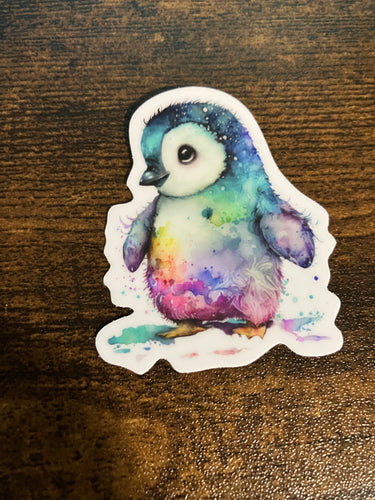 Cute penguin Die cut sticker